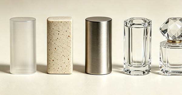 Plastic, PCR, aluminum and glass material samples